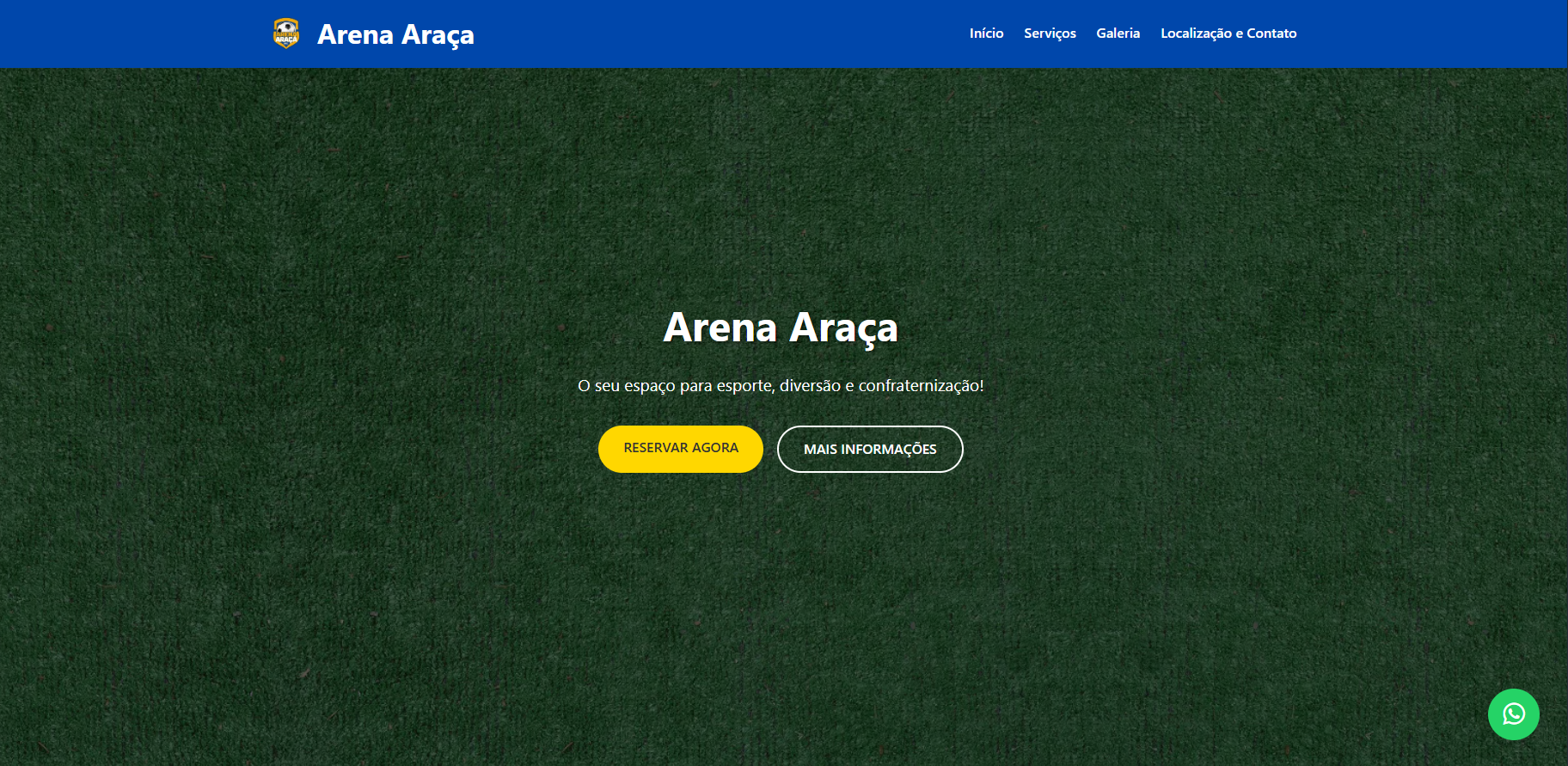 Arena Araçá - reservas e eventos